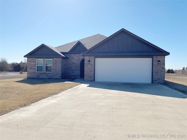 ranch-style house with a garage