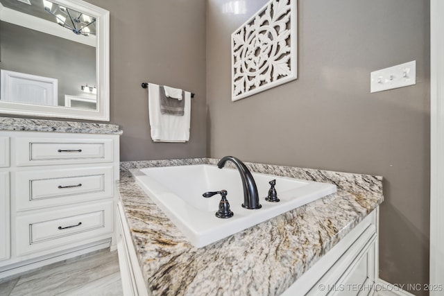 bathroom with vanity