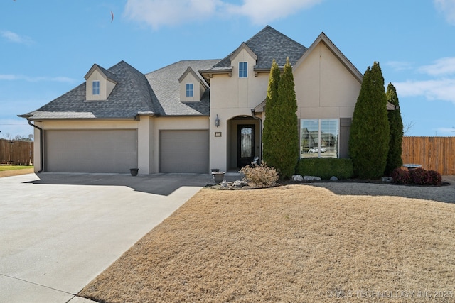 view of front of home featuring a garage