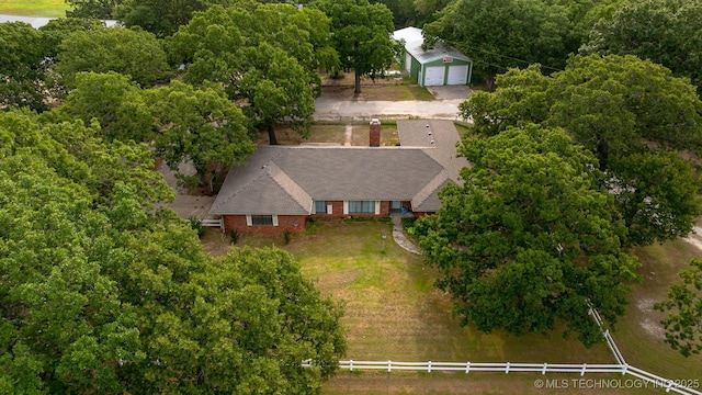 birds eye view of property