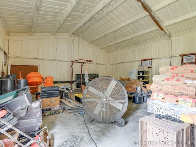 view of storage room