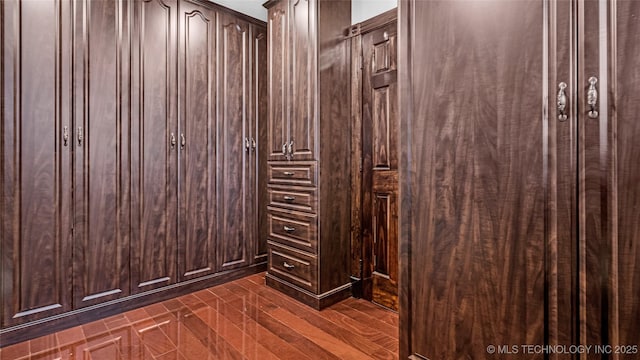 interior space with wood-type flooring