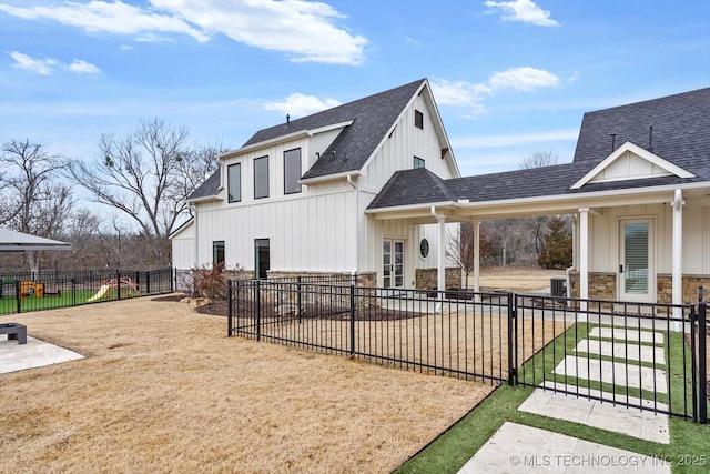 view of rear view of property