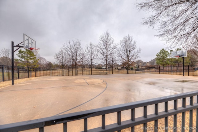 view of sport court