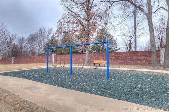 view of jungle gym