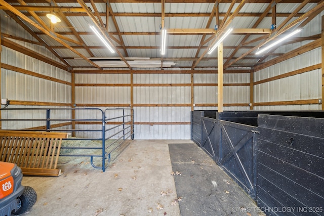 view of horse barn