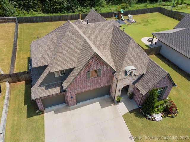 birds eye view of property