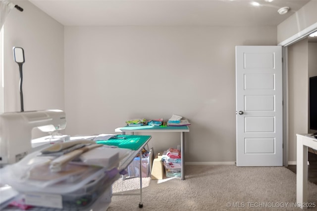 interior space featuring baseboards