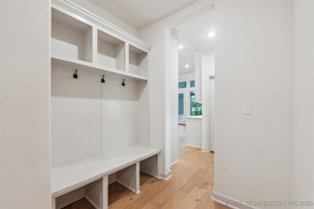 2722 E 134th Cir, Bixby, OK 74008 - mudroom with light wood-type flooring and recessed lighting
