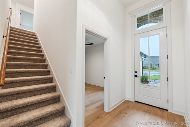 2722 E 134th Cir, Bixby, OK 74008 - entrance foyer featuring light wood finished floors and stairway