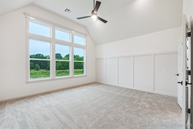 2722 E 134th Cir, Bixby, OK 74008 - bonus room with lofted ceiling, a ceiling fan, and light carpet