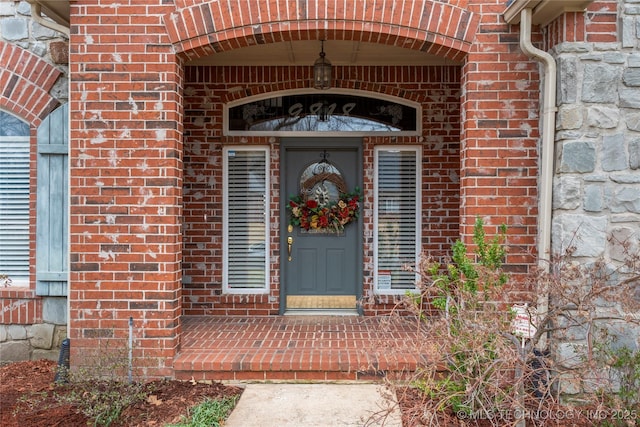 view of exterior entry