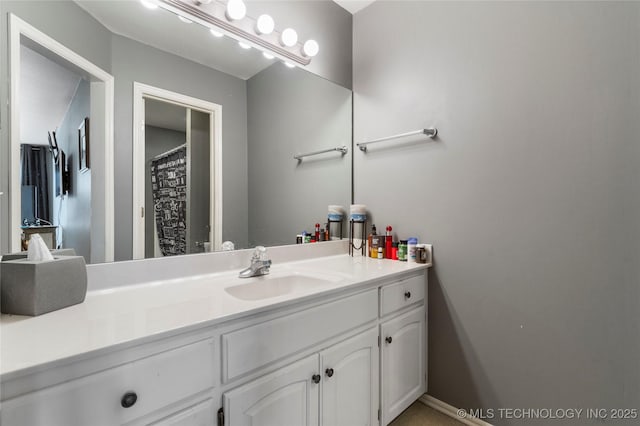 bathroom featuring vanity