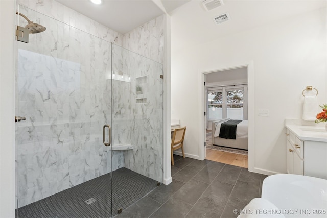 2325 E 134th Cir, Bixby, OK 74008 - ensuite bathroom with vanity and a stall shower