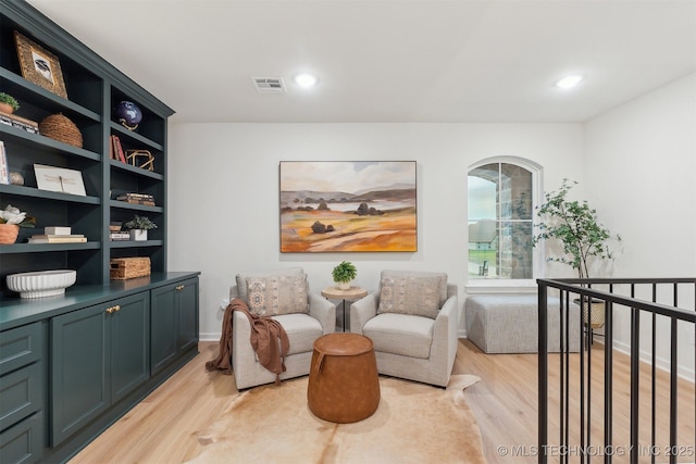 2325 E 134th Cir, Bixby, OK 74008 - sitting room featuring light wood finished floors and recessed lighting