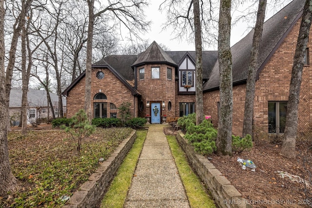 view of tudor-style house