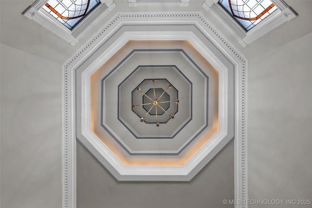 room details with a skylight