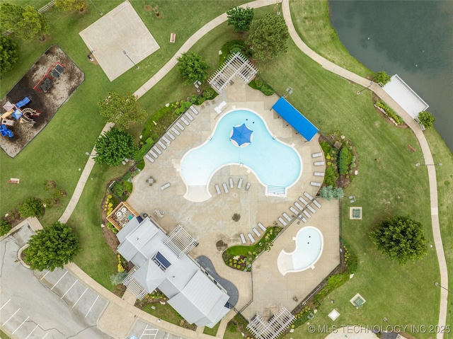 birds eye view of property