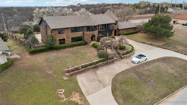 6642 E 60th Pl, Tulsa, OK 74145 - aerial view of property and surrounding area