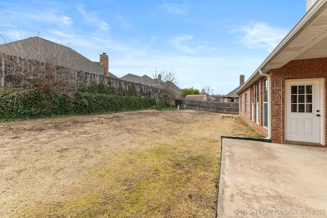 view of yard featuring a patio area