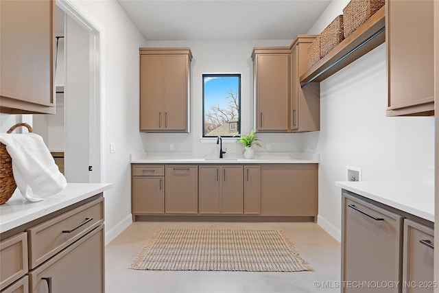 kitchen featuring sink