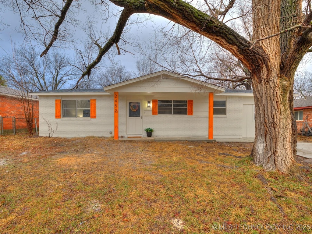 view of ranch-style home