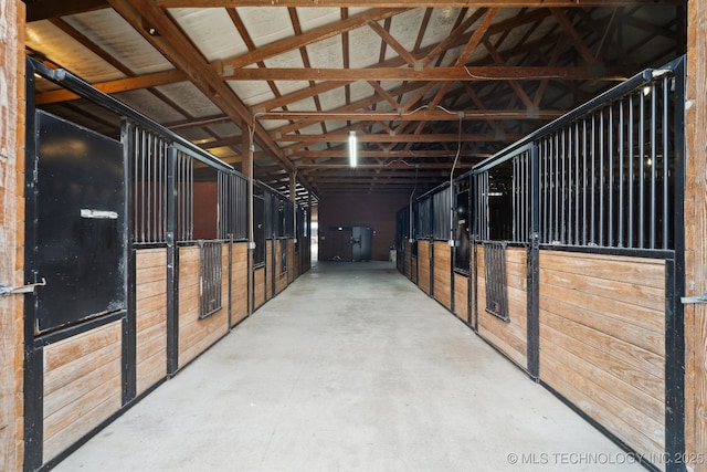 view of horse barn