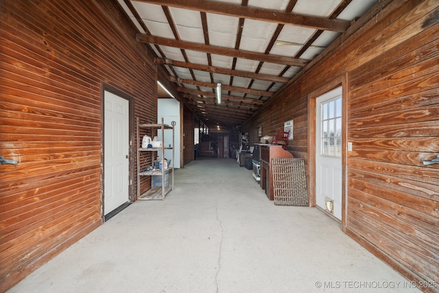 view of horse barn