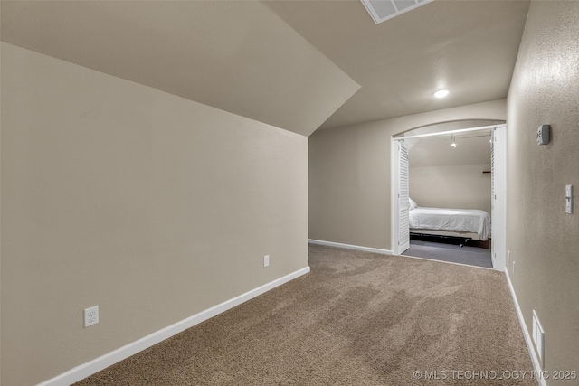 unfurnished bedroom featuring carpet floors