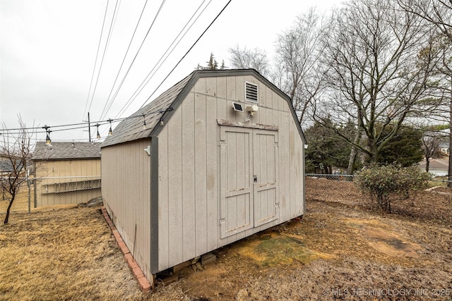 view of outdoor structure