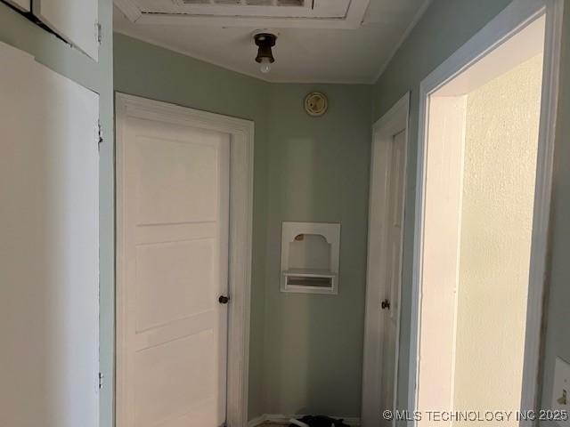 interior space featuring visible vents