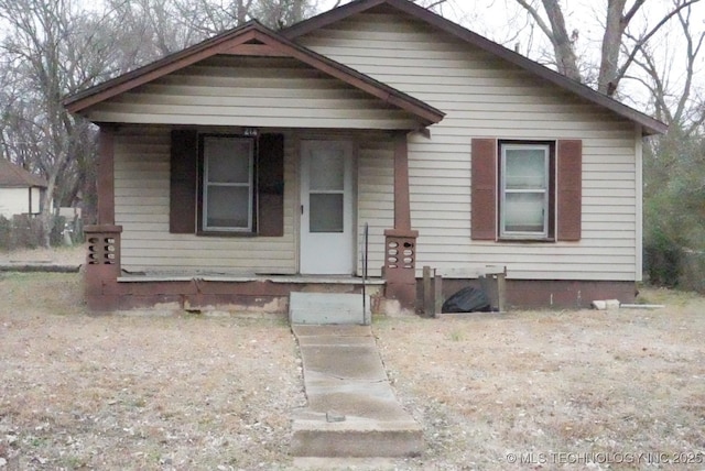 bungalow-style house featuring a porch