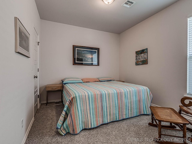 bedroom with carpet