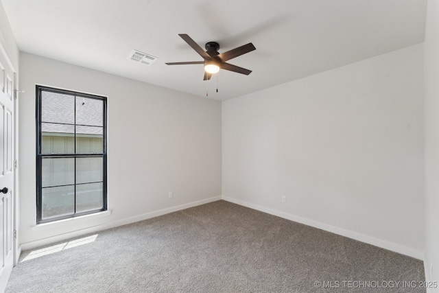203 W Monroe Ave, Mcalester, OK 74501 - carpeted empty room with ceiling fan and baseboards