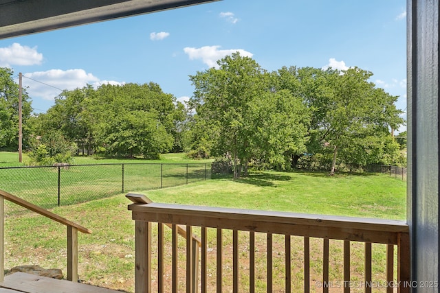 203 W Monroe Ave, Mcalester, OK 74501 - view of yard with view of wooded area