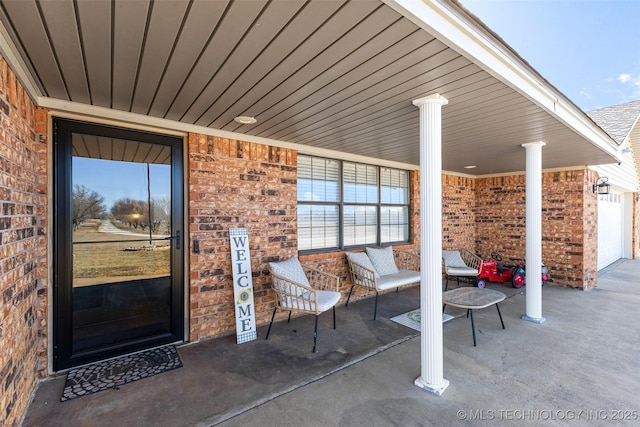 view of patio / terrace with covered porch