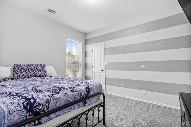 bedroom with carpet floors