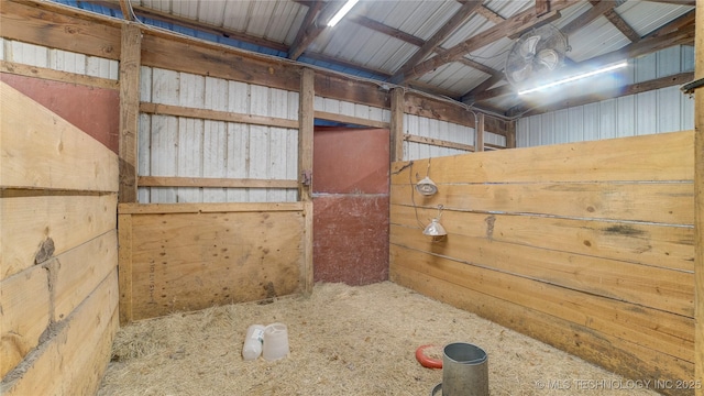 view of horse barn