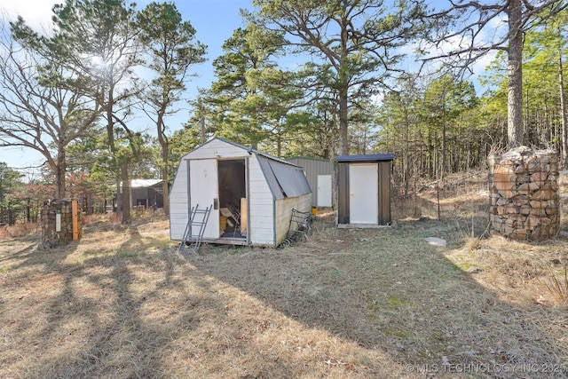 view of outbuilding