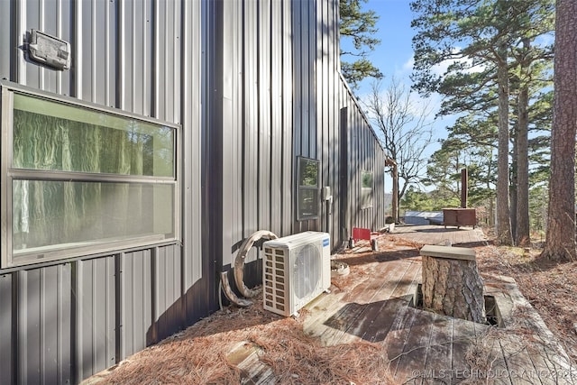 view of patio featuring ac unit