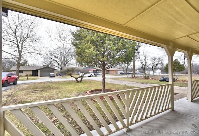 view of patio featuring covered porch