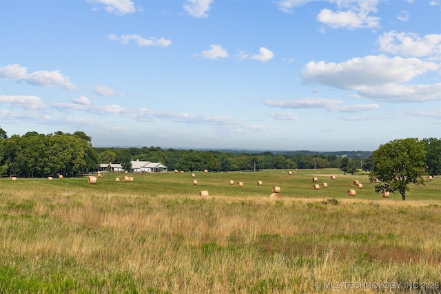 view of landscape with a rural view