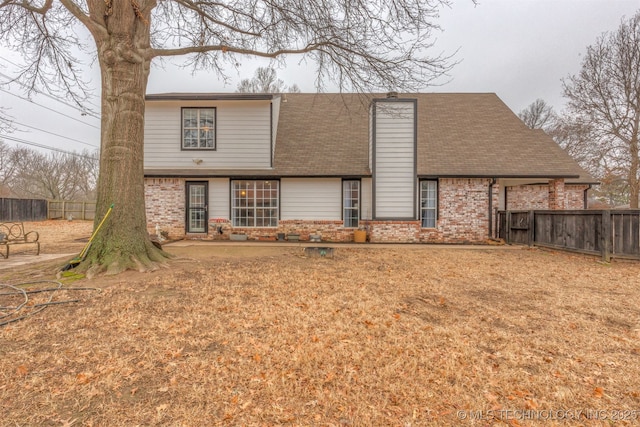 view of rear view of property