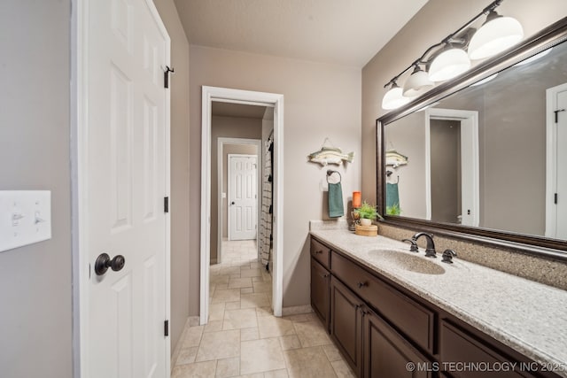 bathroom featuring vanity