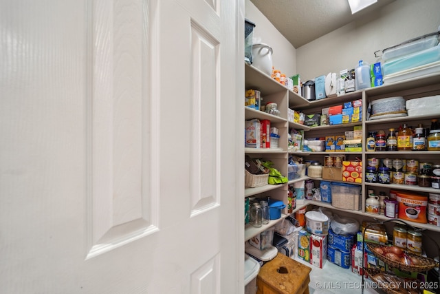 view of pantry