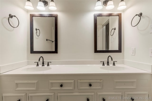 bathroom featuring vanity