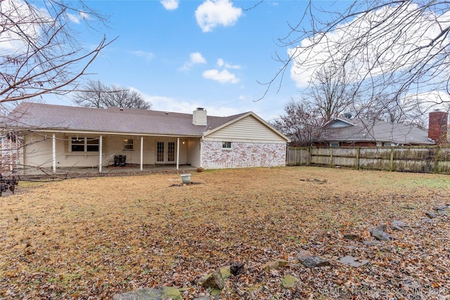 rear view of house featuring a patio area