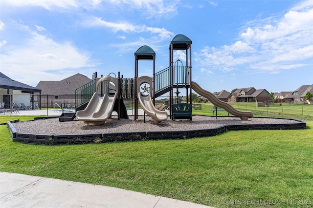 2078 E 136th Pl S, Bixby, OK 74008 - community play area featuring a residential view