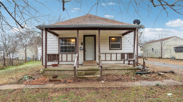 bungalow-style house with a porch