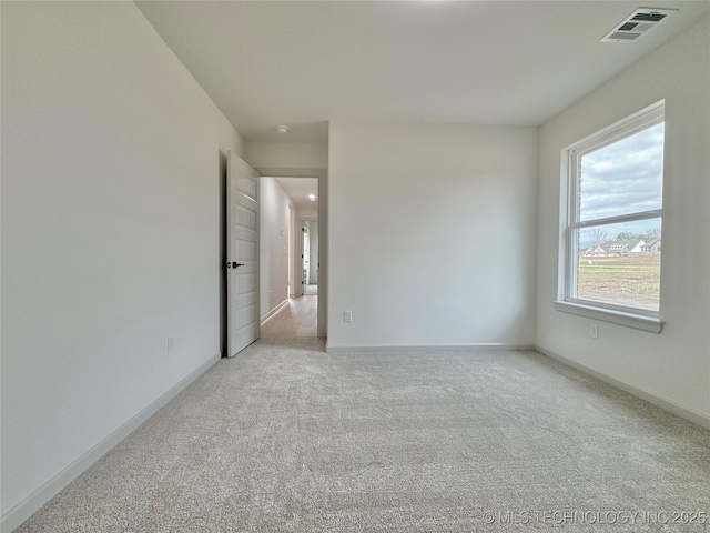 view of carpeted empty room